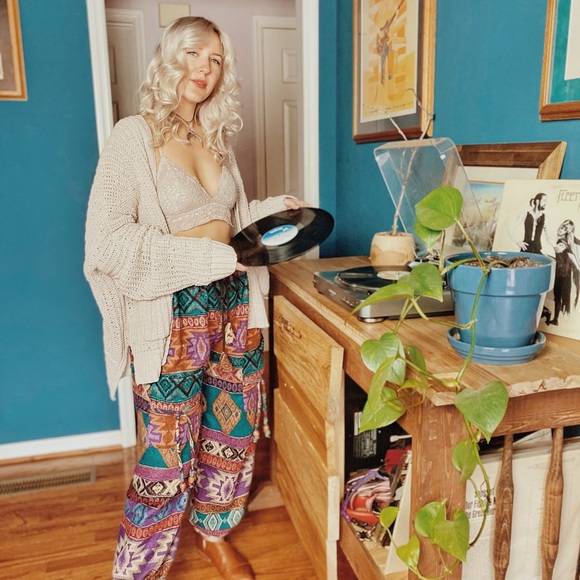 Pants - Indian Yoga Hippie Soft Wool Harem Pants One Size